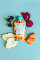 Babylife Organics Stage 2 closeup of puree texture suitable for Stage 2 eating.