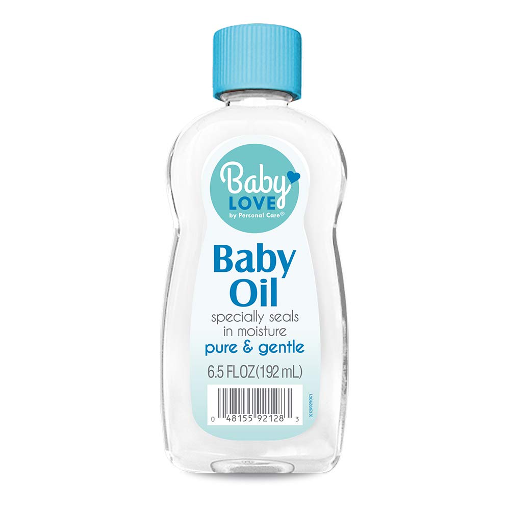 BABYLOVE Sleepy Nights bottle—post-bath moisture for delicate skin.