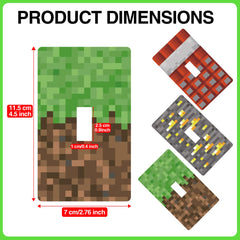 Babymiu Pixel Game switch cover design 02 pairs bold colors with durable PVC material