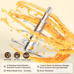 Babynutri easy-clean dishwasher-safe parts simplify post-meal cleanup.