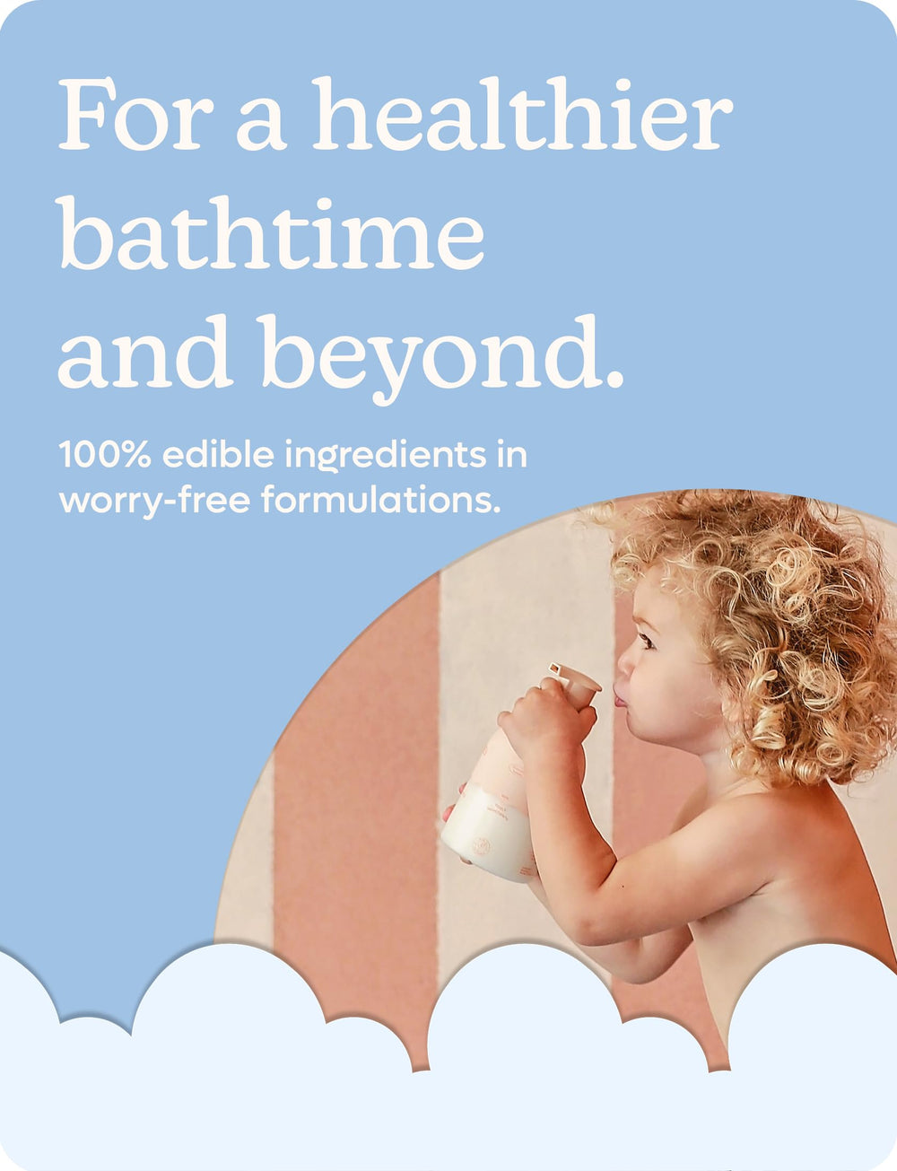 Babyology coconut-oil nourishing baby lotion demonstrates rich emollients for silky skin.