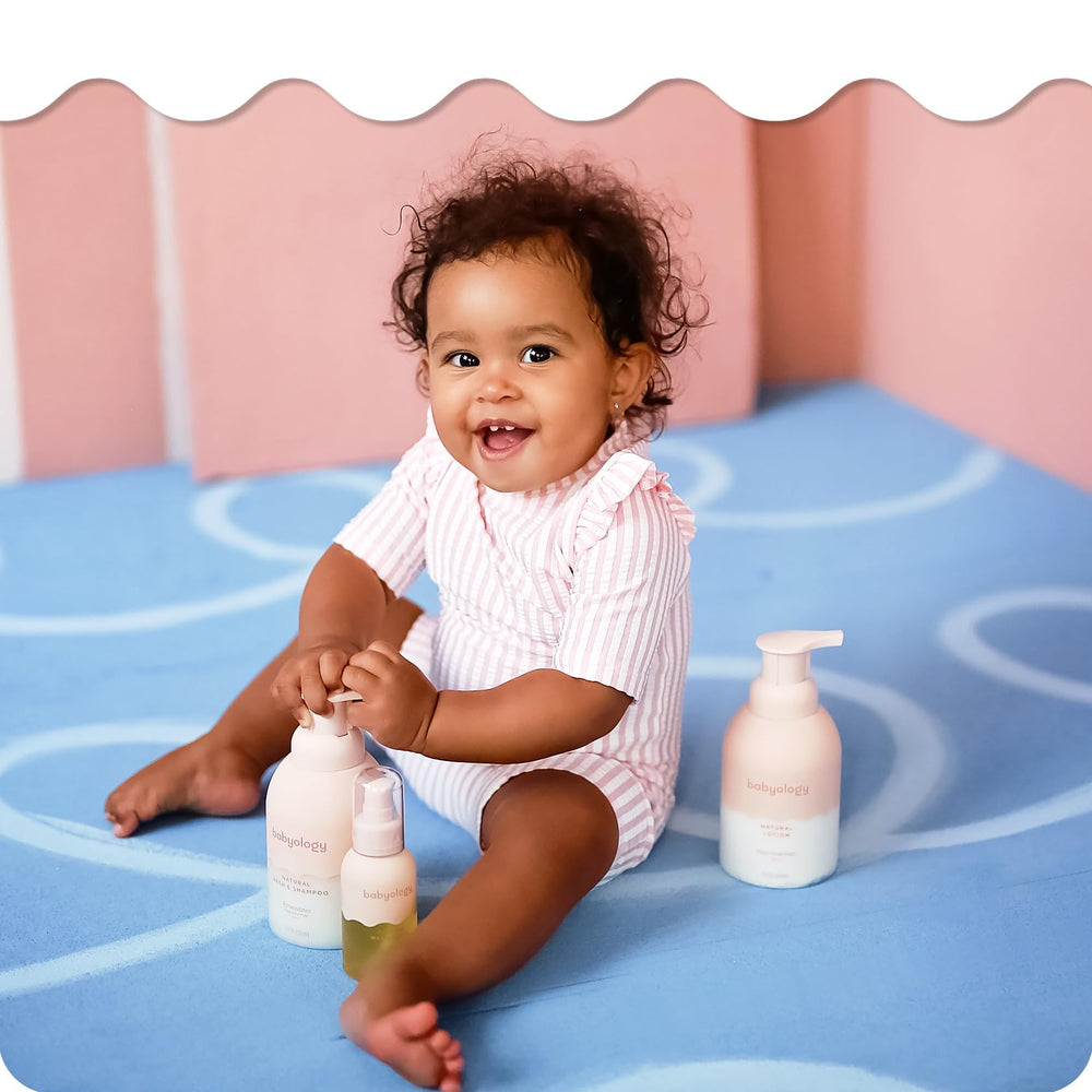 Babyology daily-care baby lotion-2pack highlights easy two-pack routine for everyday moisturization.