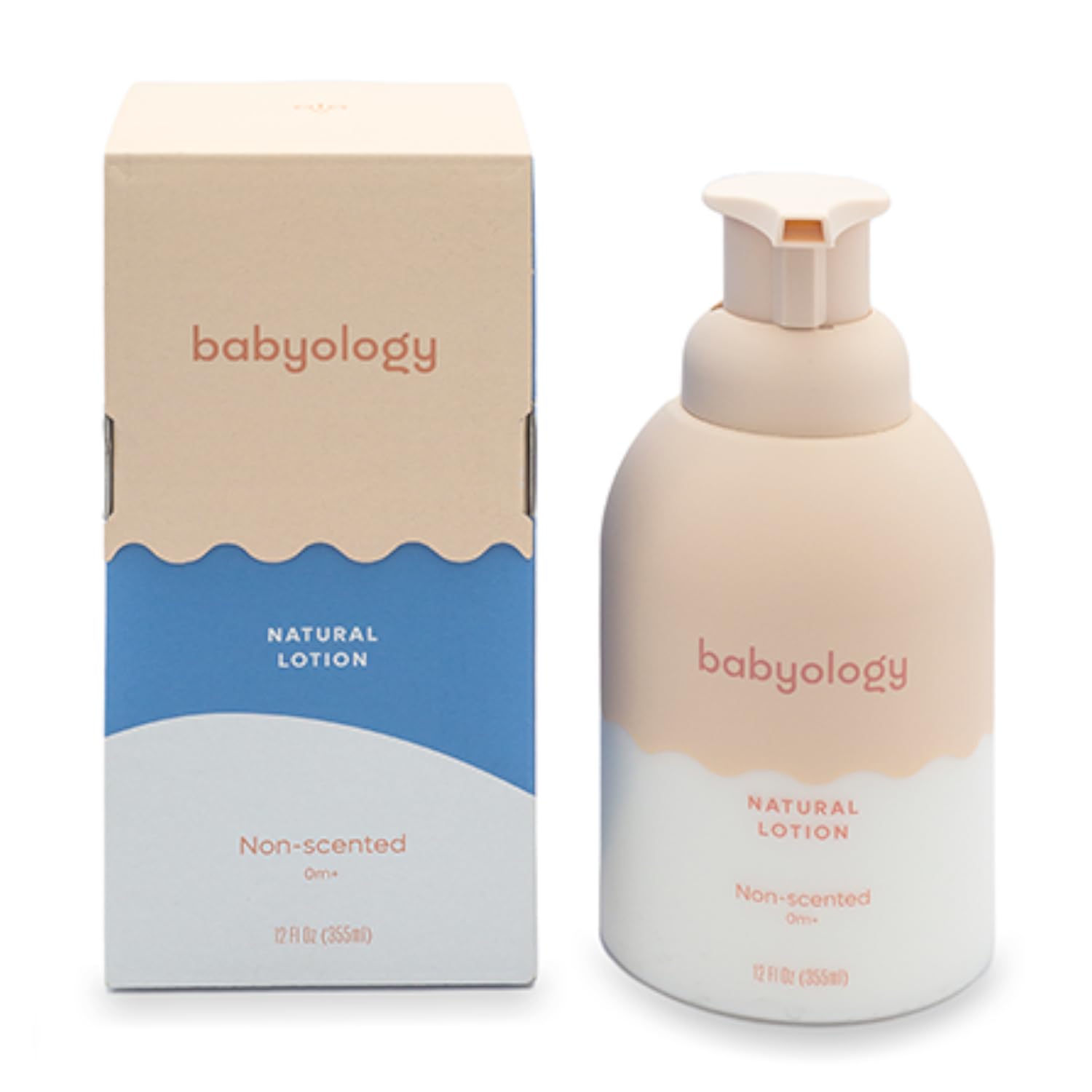 Babyology hypoallergenic baby lotion bottle conveys safe, skin-friendly hydration for sensitive little ones.