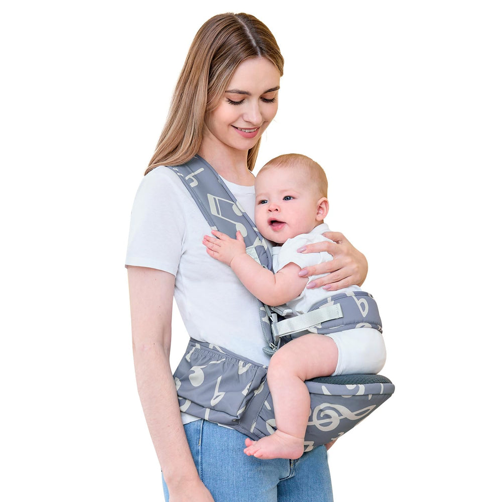 BabyPark adjustable waist belt close-up shows comfortable load distribution.