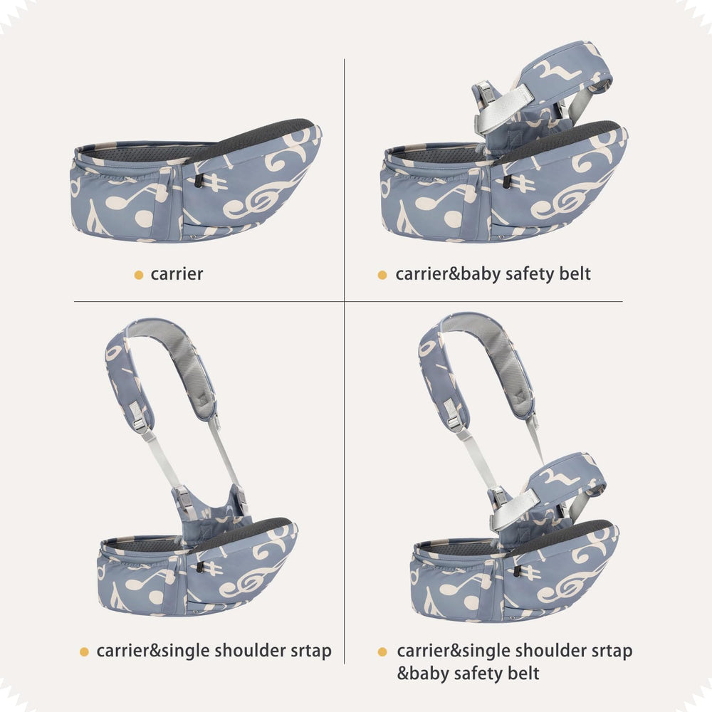 BabyPark durable materials with breathable mesh keep baby comfortable during wear.