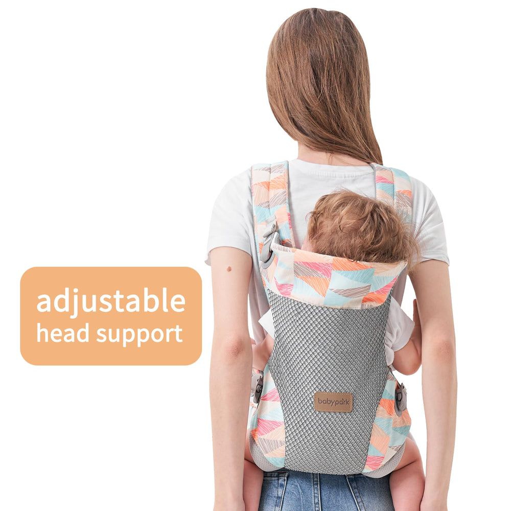Babypark newborn cradle position showcases secure seating for day one use