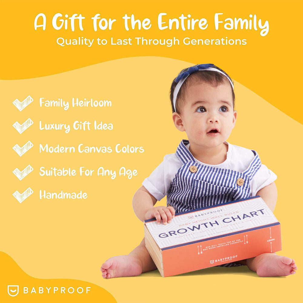 BabyProof Growth Chart Wall Hook—easy, tool-free hanging for quick setup.