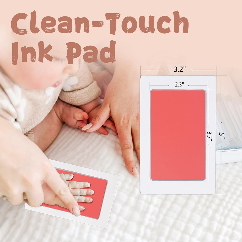 BabyQunt handprint-on-card demonstrating clean imprint from tiny hand