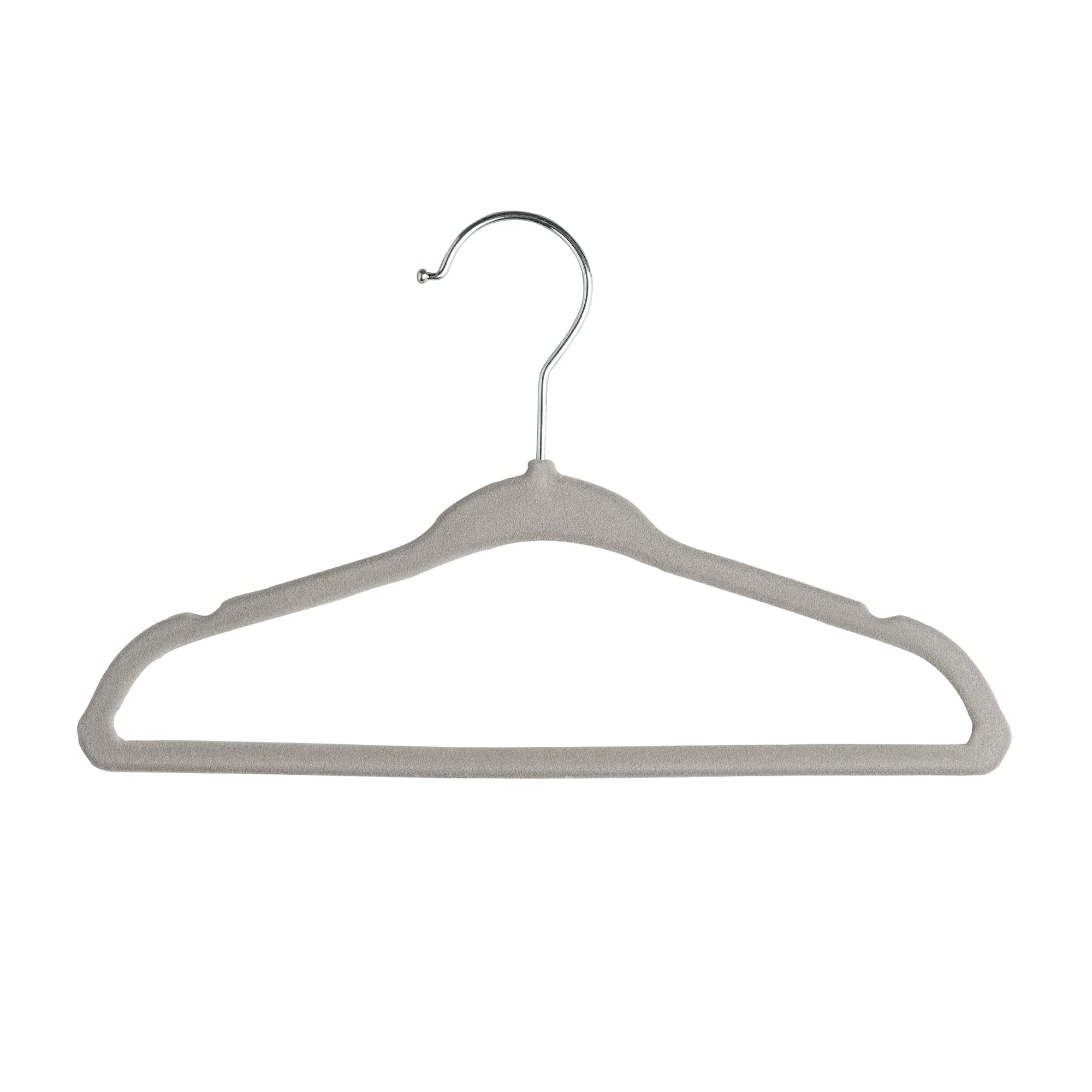 Babyrish gray velvet hangers enhancing modern nursery aesthetics