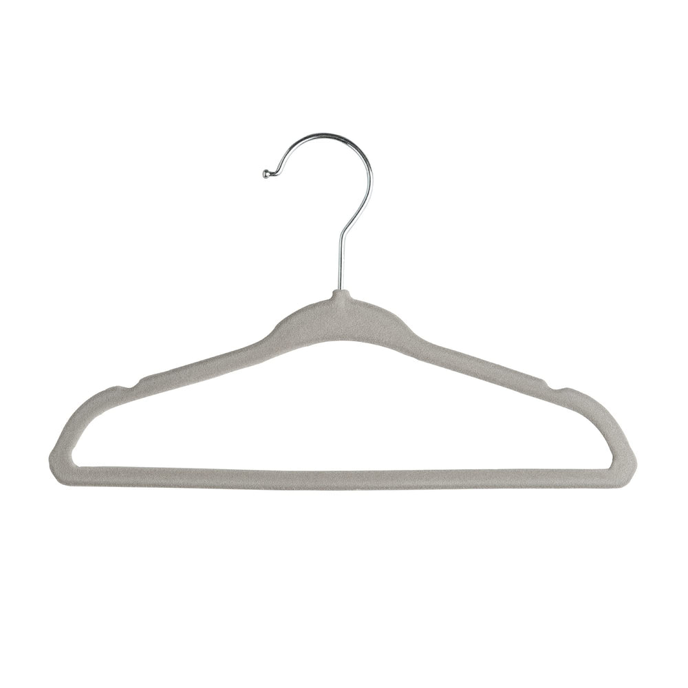 Babyrish gray velvet hangers enhancing modern nursery aesthetics
