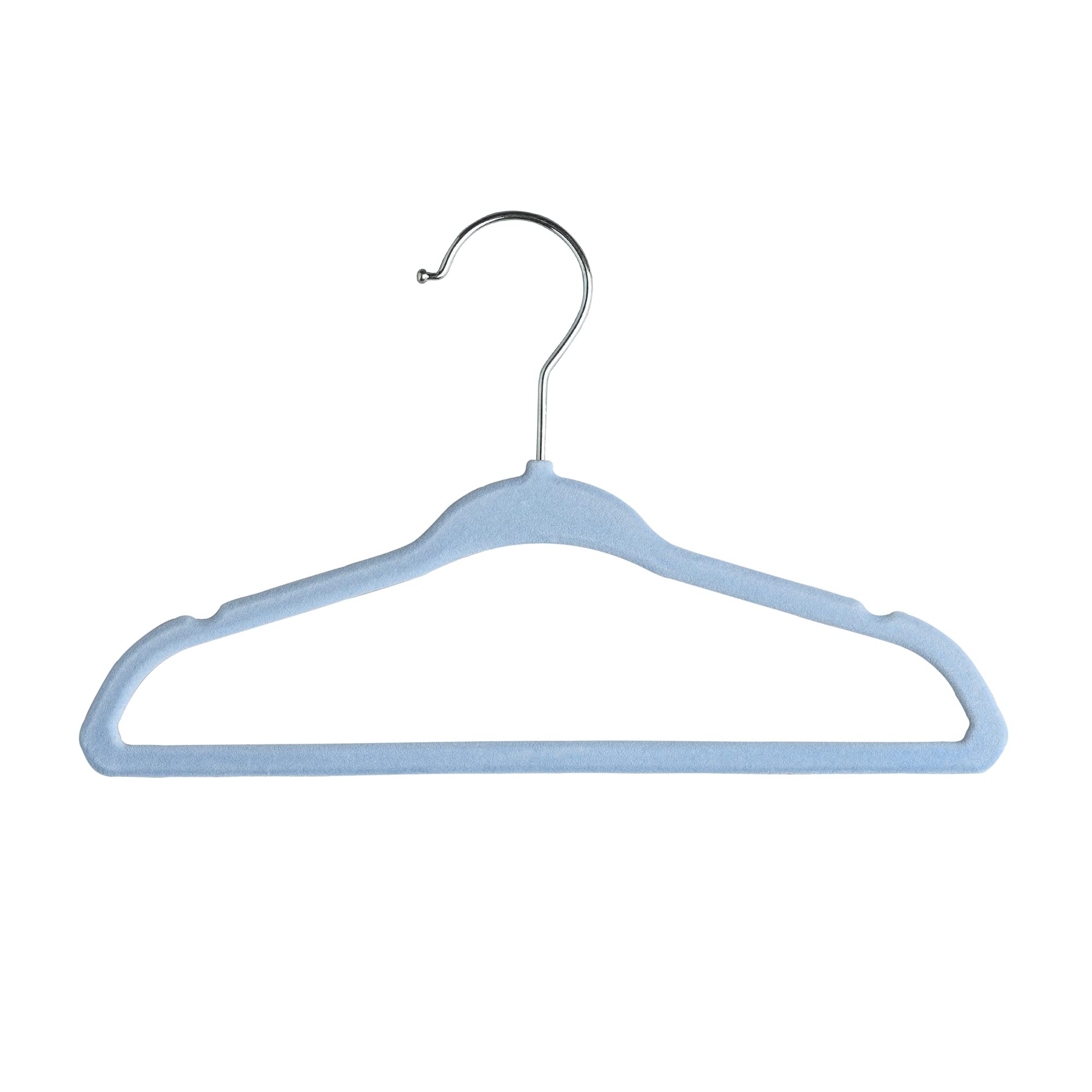 Blue color option complements modern nurseries while creating a tidy infant closet.