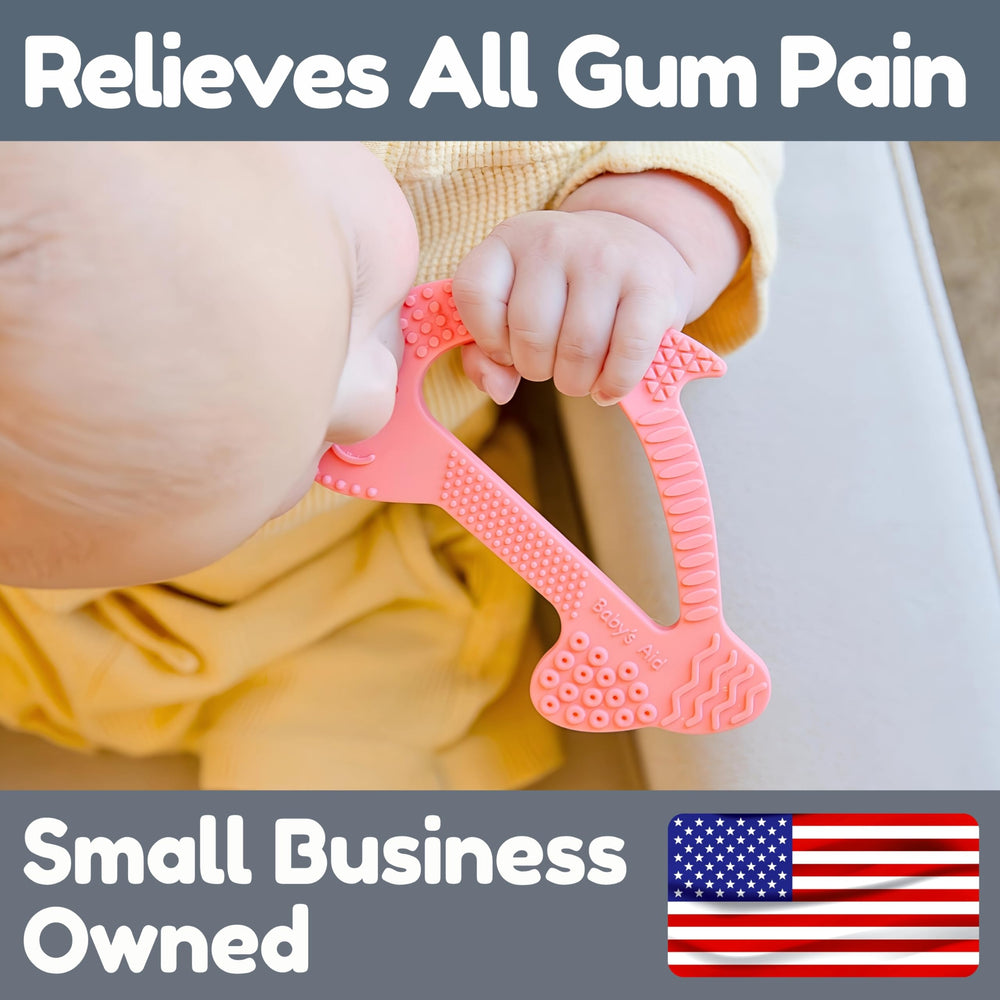 Baby's Aid silicone blueberry teether easy grip for tiny hands