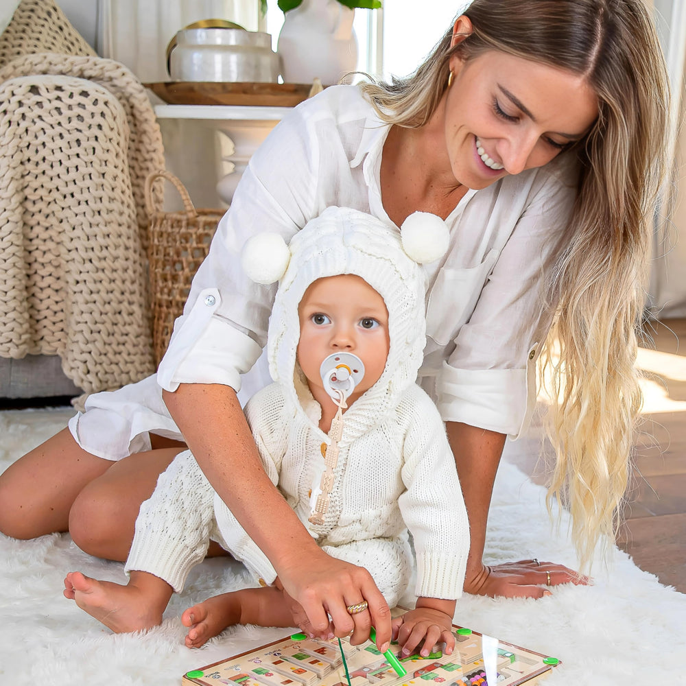 Baby's Aid pacifier clip gift-ready packaging idea