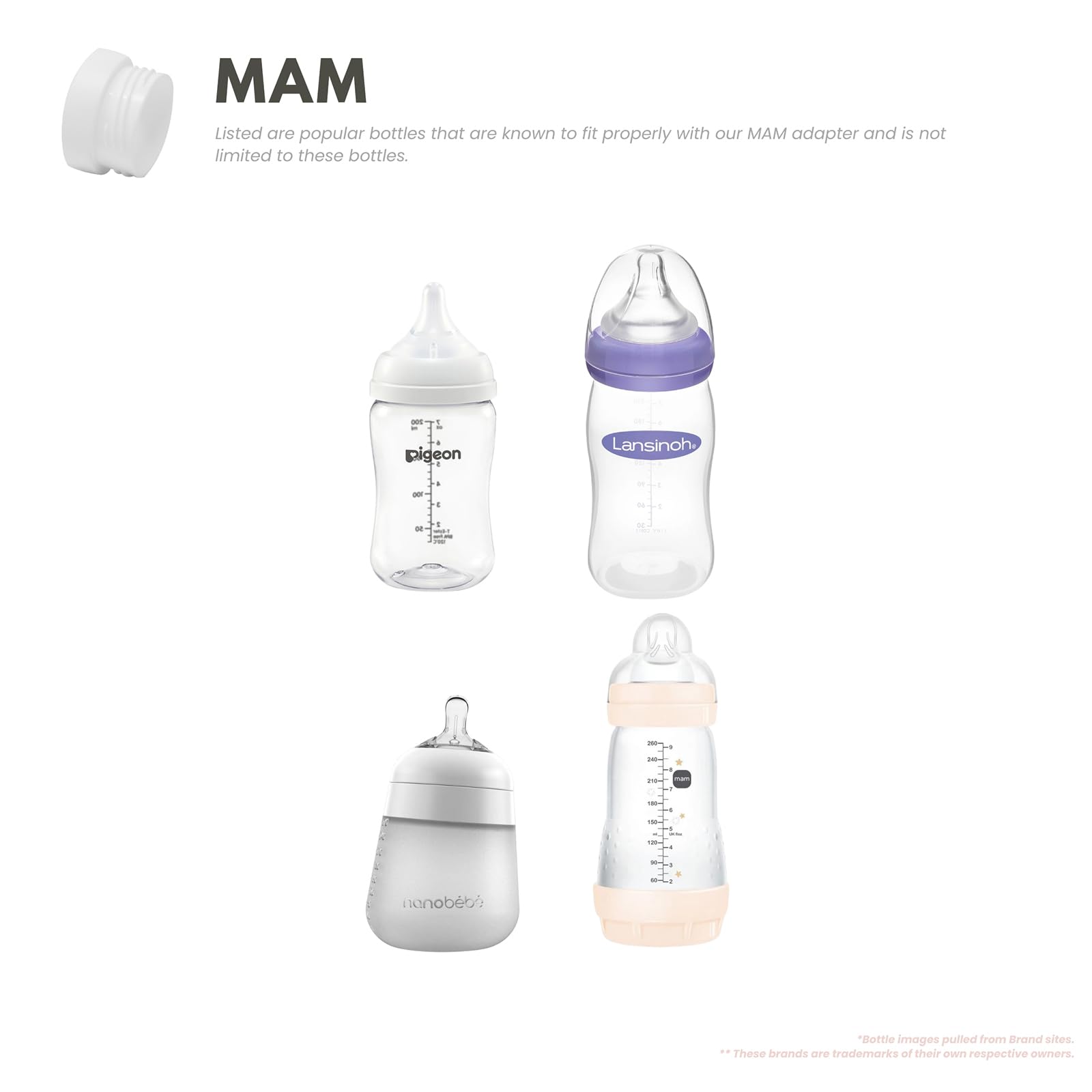 Baby's Brew adapter for nanobebe wideneck bottles enabling on the go warming.