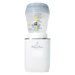 Baby's Brew bottle adapter shown with Pigeon to highlight compatibility and ease.