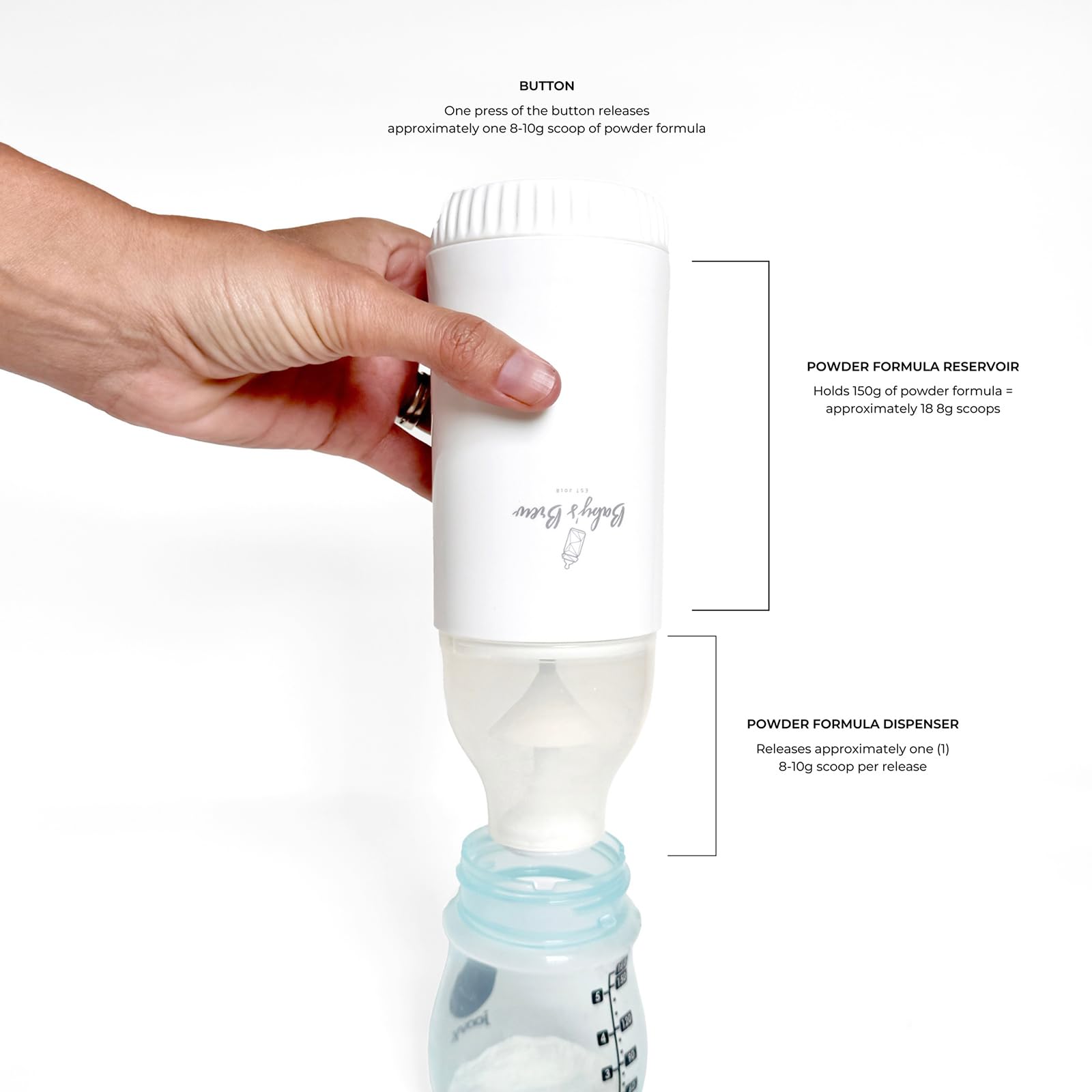 Baby’s Brew BPA-free system emphasizes safe materials for breast milk and formula.