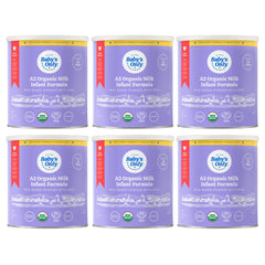 Baby's Only A2 Organic Milk Infant Formula canister for organized storage and quick prep.