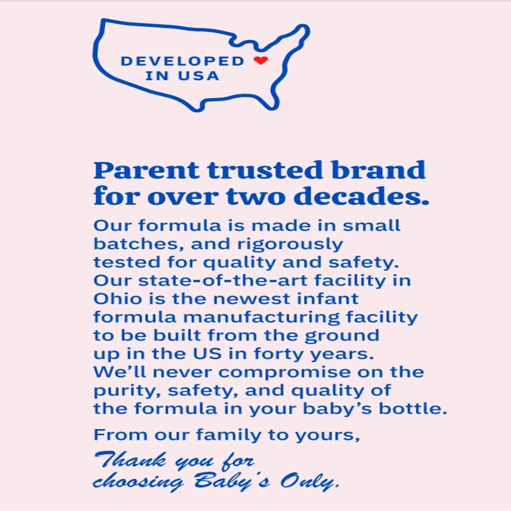 Baby's Only Complete Nutrition 4-pack bulk packs for savings and steady supply.