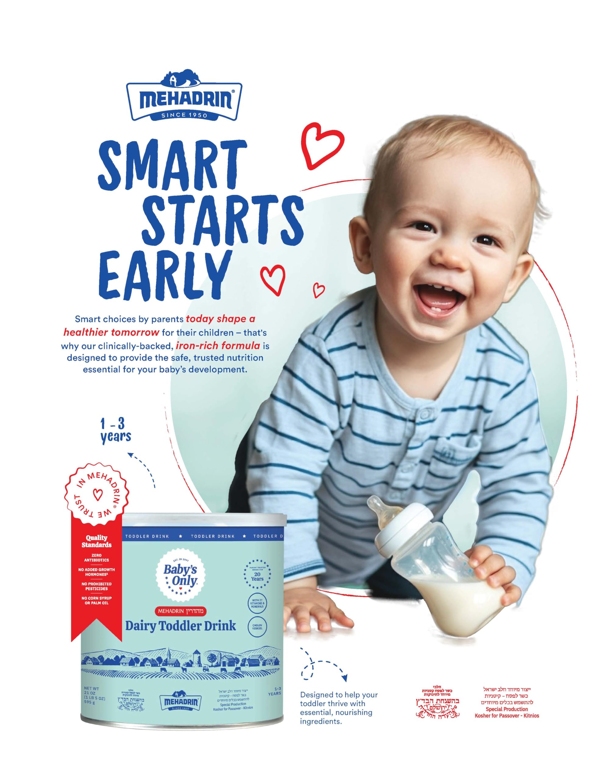 Subscribe and Save badge for Baby's Only Dairy Toddler Drink convenience.