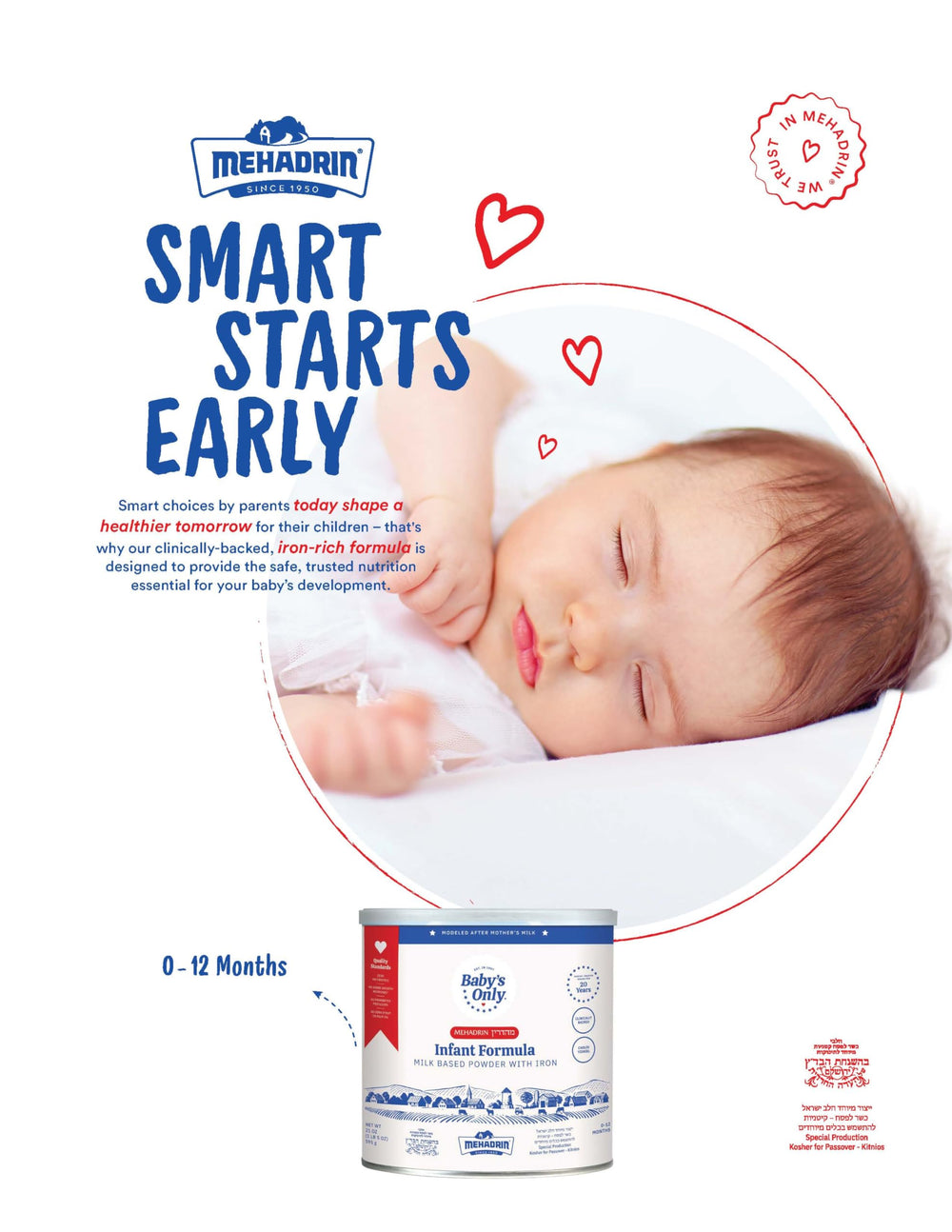 Safety certifications badge for Baby's Only Organic Complete Nutrition formula.