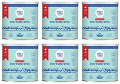 Baby's Only Organic dairy toddler drink bottle pour demonstrates easy serving for balanced toddler nutrition.