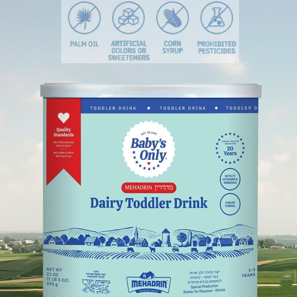 Baby's Only Organic nutrition focus on iron, vitamin D, calcium for growth.