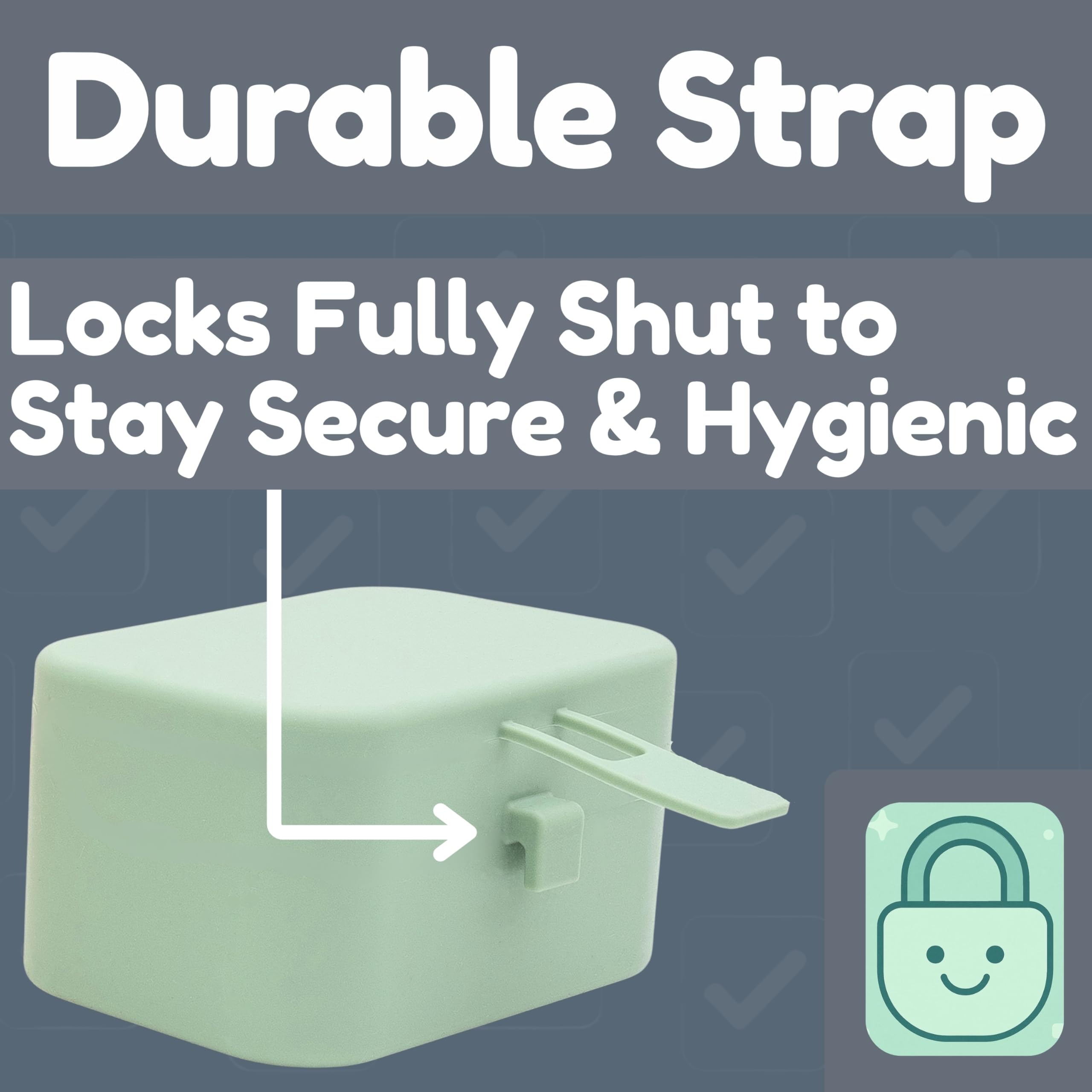 Baby's Aid newborn pacifiers storage interior view suggests quick access during outings