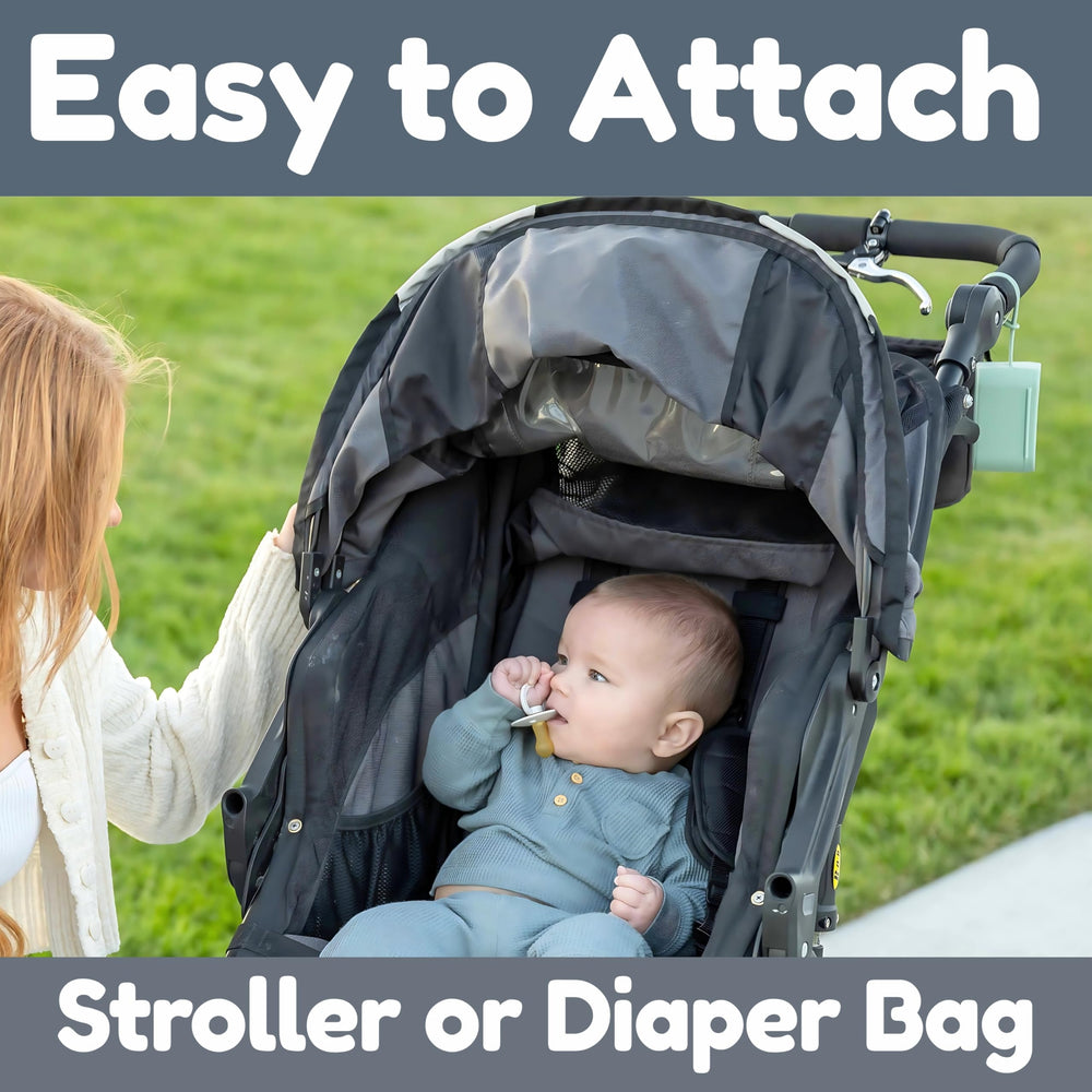 Baby's Aid pacifier case three colors variety demonstrates stylish, kid-friendly options