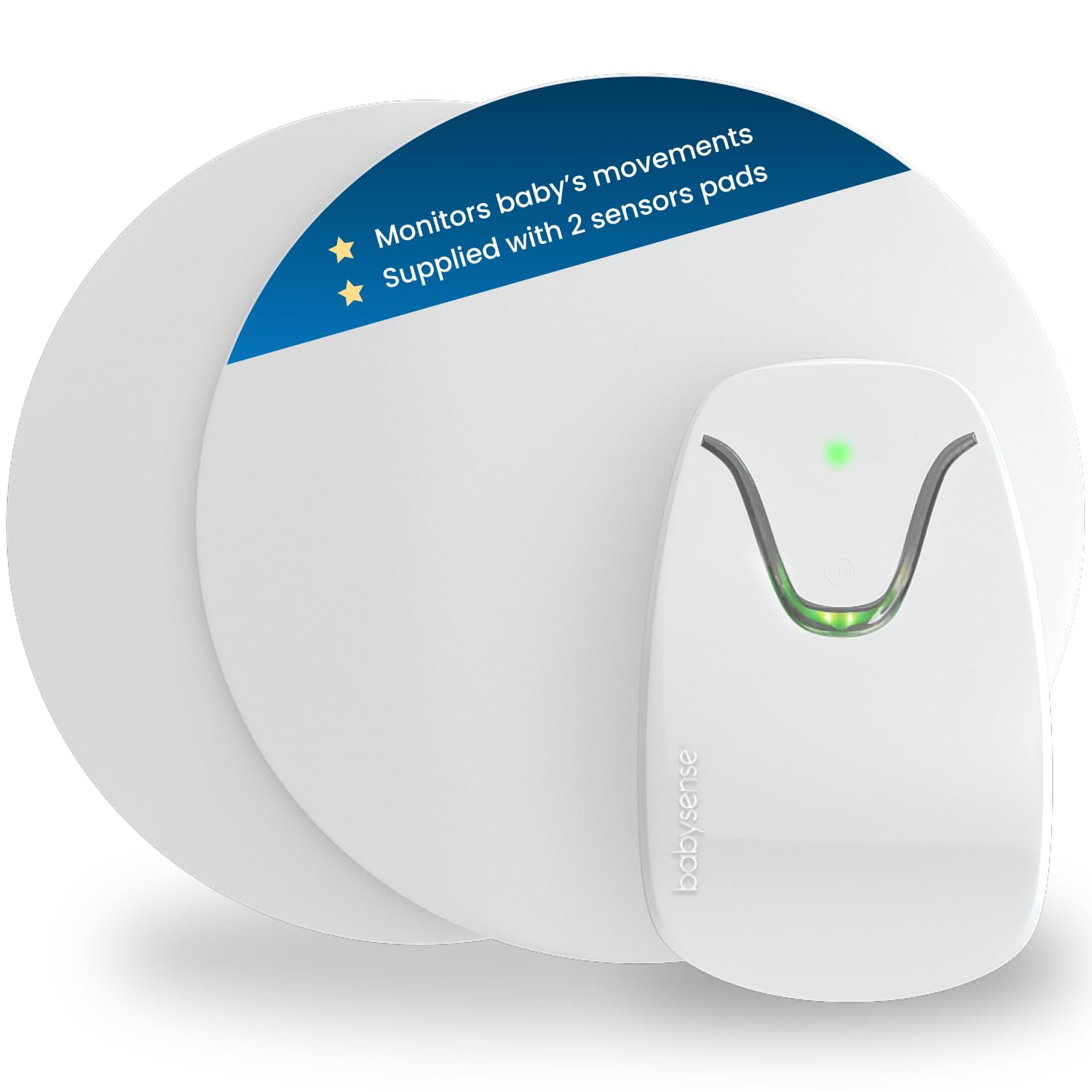 Babysense 7 under-mattress sensor coverage showing full crib protection and depth sensing.