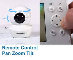 Babysense add-on camera v43 night-light lullabies visually supports soothing bedtime routine.