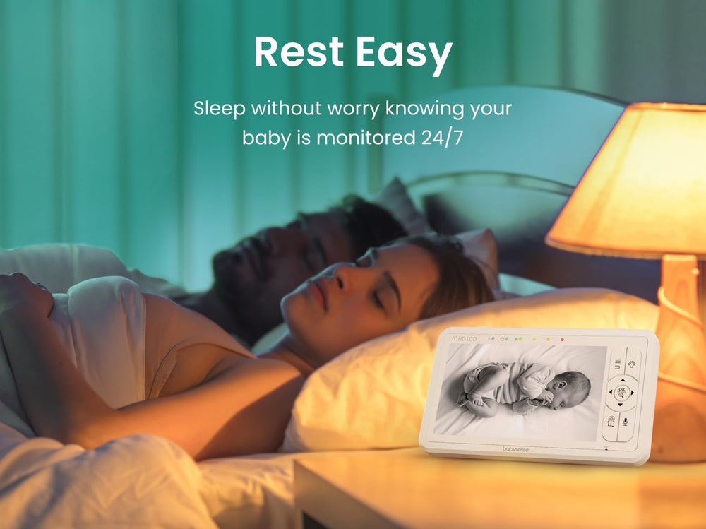 Babysense app remote viewing on phone for on-the-go watching.