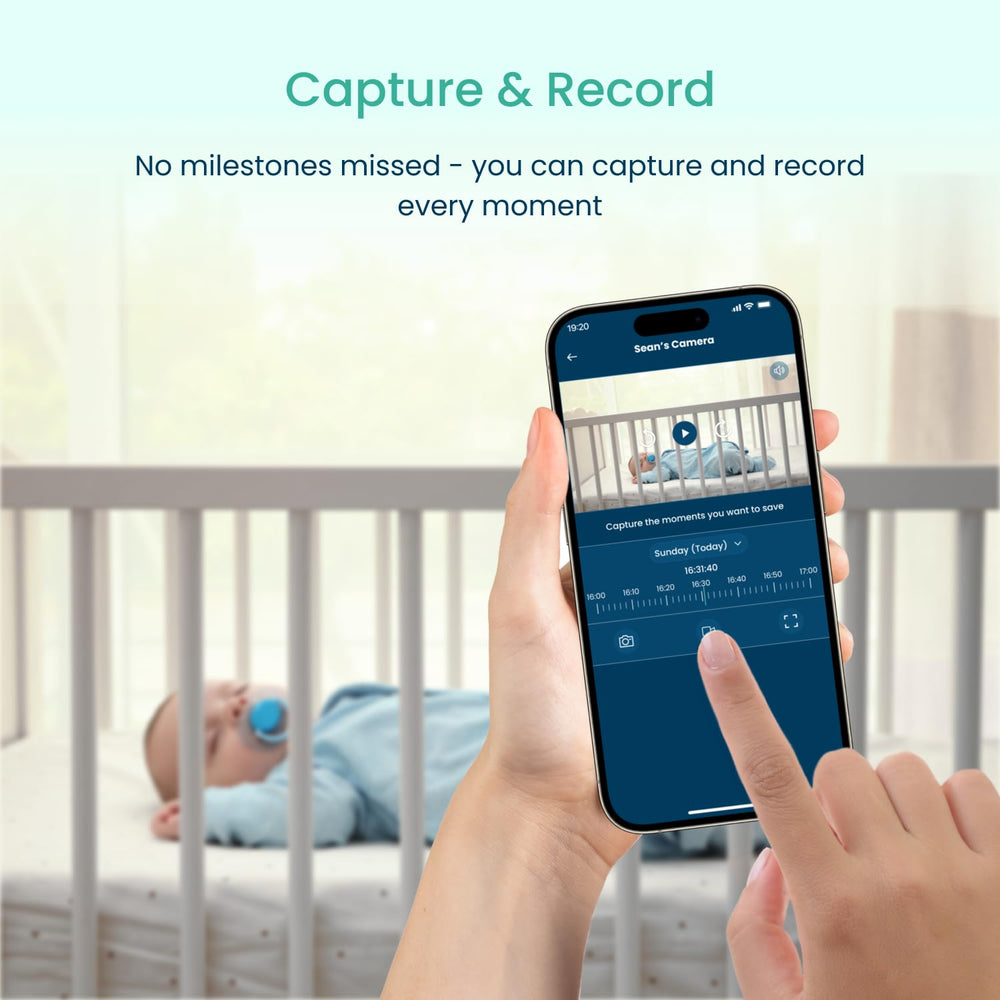 Babysense FullPeek two-way audio enables real-time parent–baby communication.
