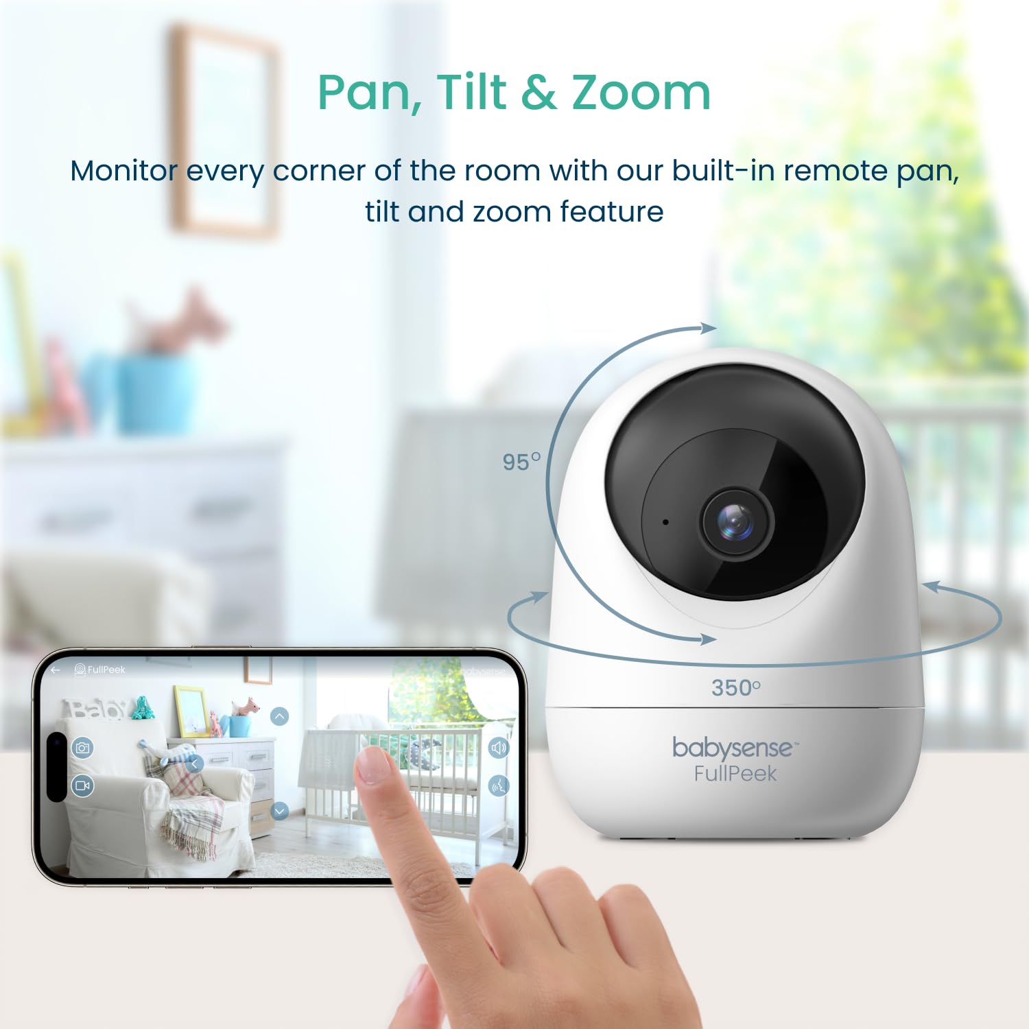 Babysense FullPeek app is free in the USA and works on 2.4GHz networks.