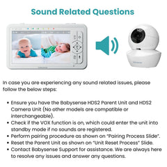 Babysense HDS2 motorized pan-tilt camera offers broader nursery viewing angles