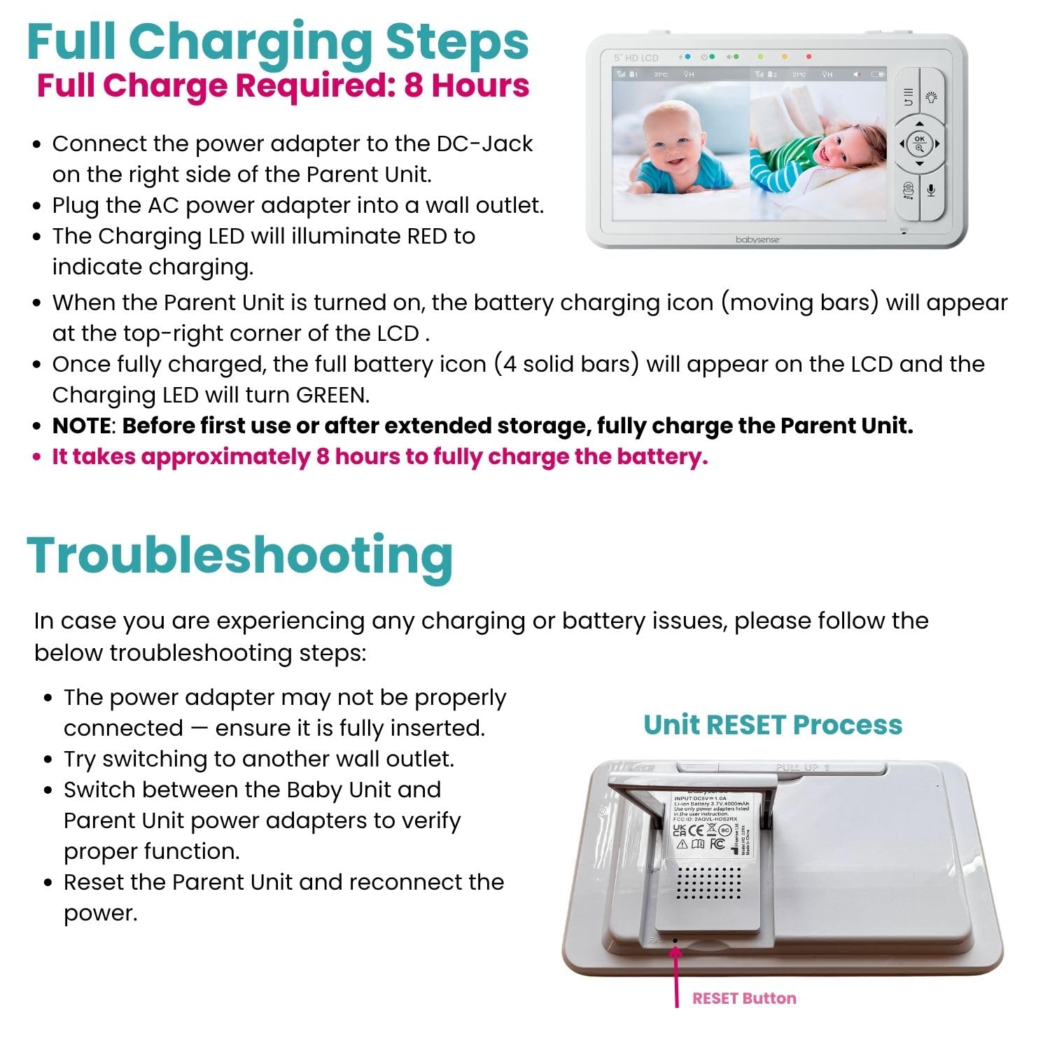 Babysense lullaby and white noise soothe baby remotely.