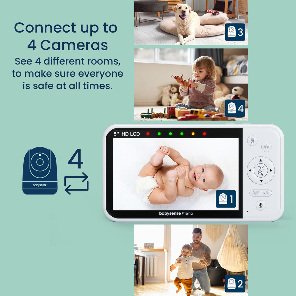 Babysense Prisma ECO VOX mode saves power by waking on sound