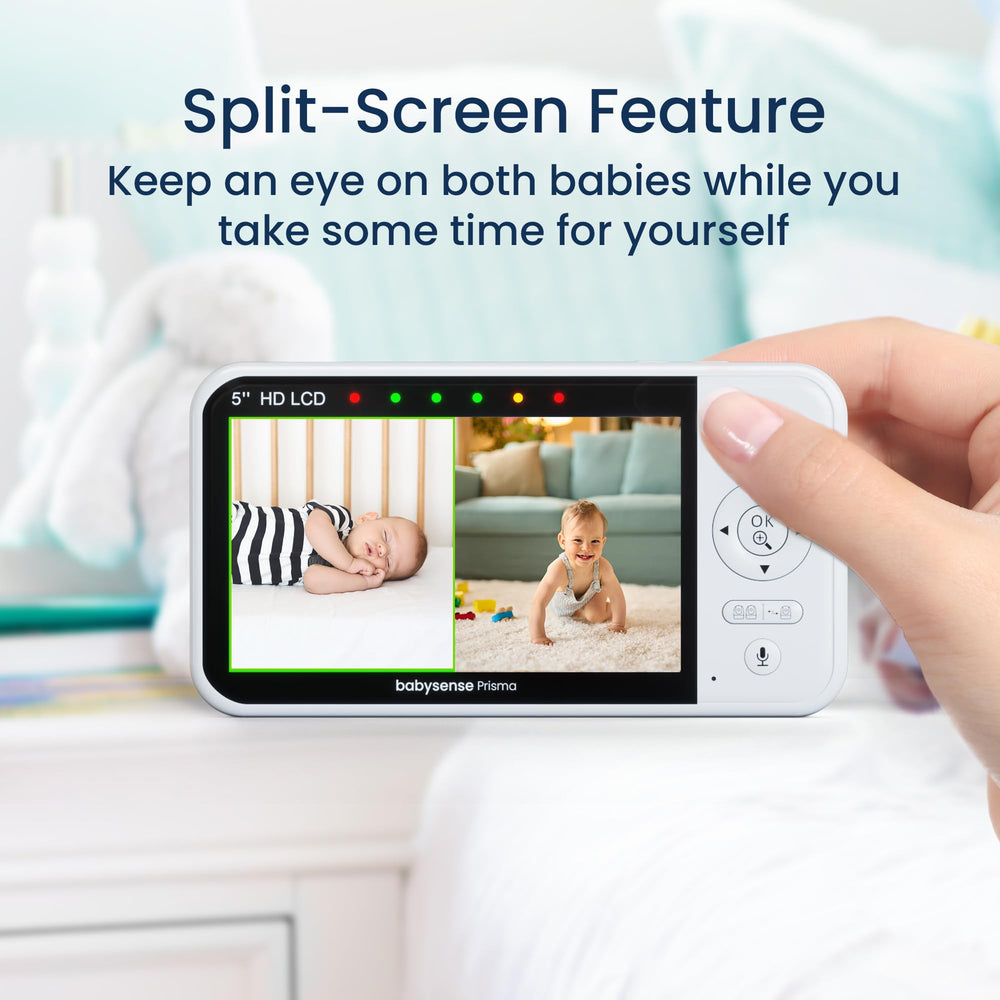 Babysense Prisma night light in six colors to create a calming nursery ambiance