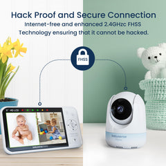 Babysense Prisma two cameras PTZ setup for dual-room monitoring at a glance