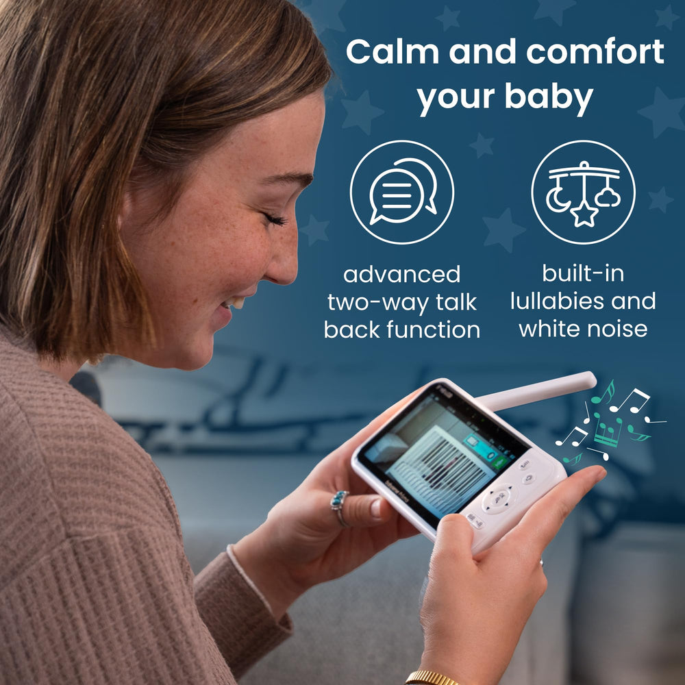 Babysense Prisma white-noise library supports sleep routines with calming sounds.