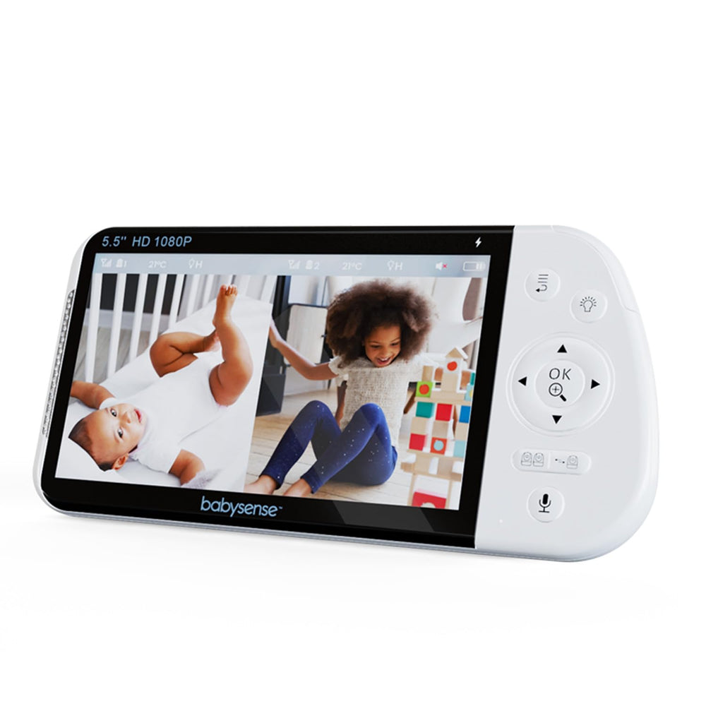 Babysense replacement parent unit with 5.5-inch display for clear, private monitoring.