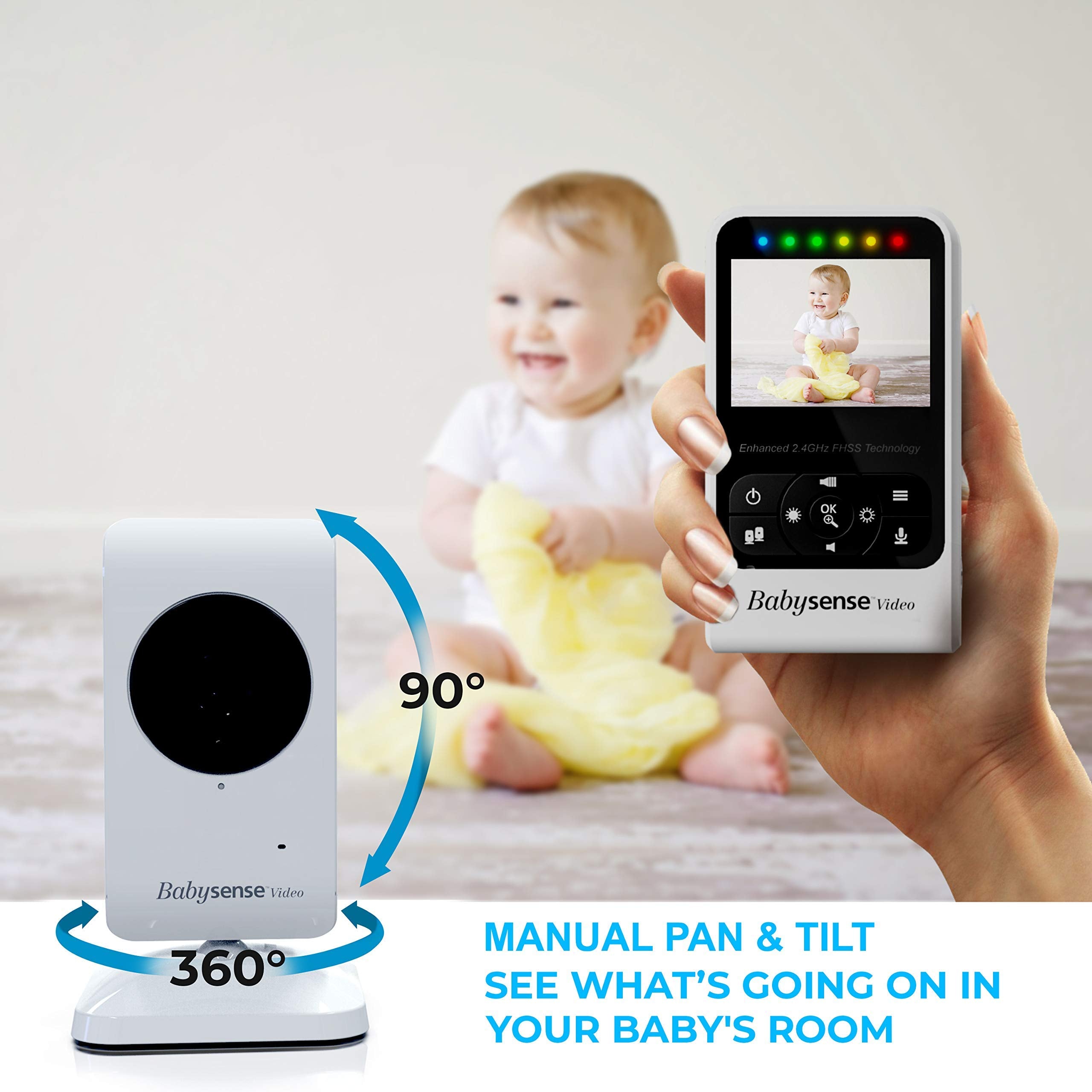 Babysense V24R multi-camera-expandable supports monitoring multiple rooms.