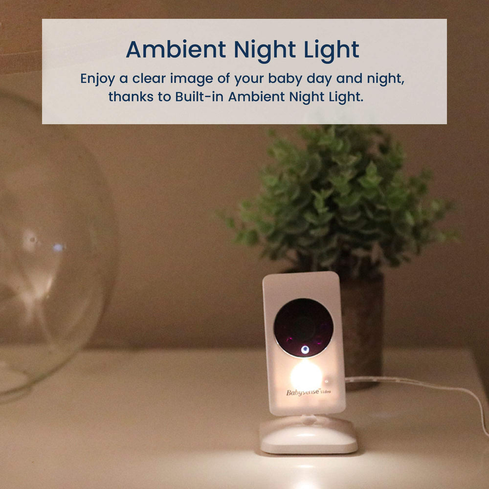 Babysense V24R zoom-pan-tilt offers precise room surveillance with wide coverage.
