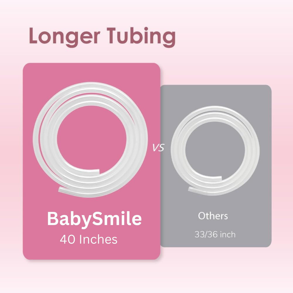 BabySmile tube with 7mm inner diameter for secure fit and steady suction