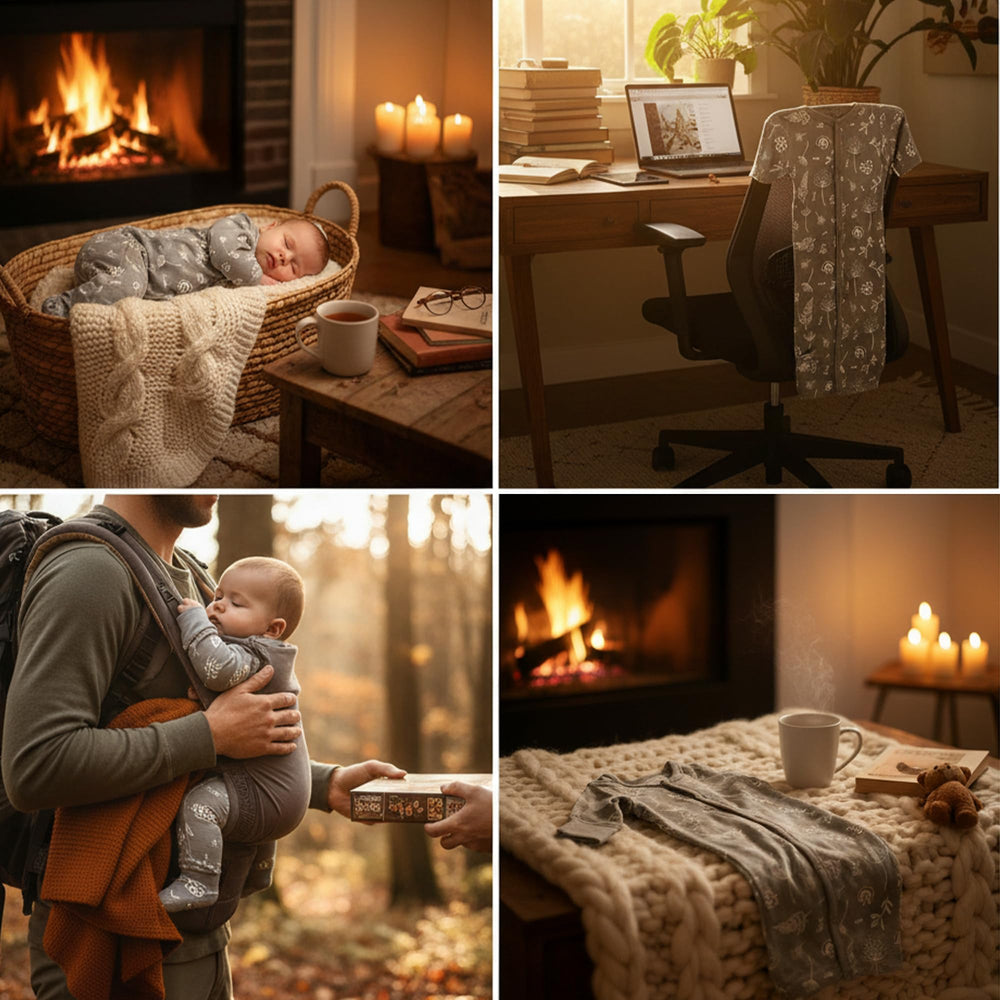 Babysoy sleep gown grows with baby offering room to move