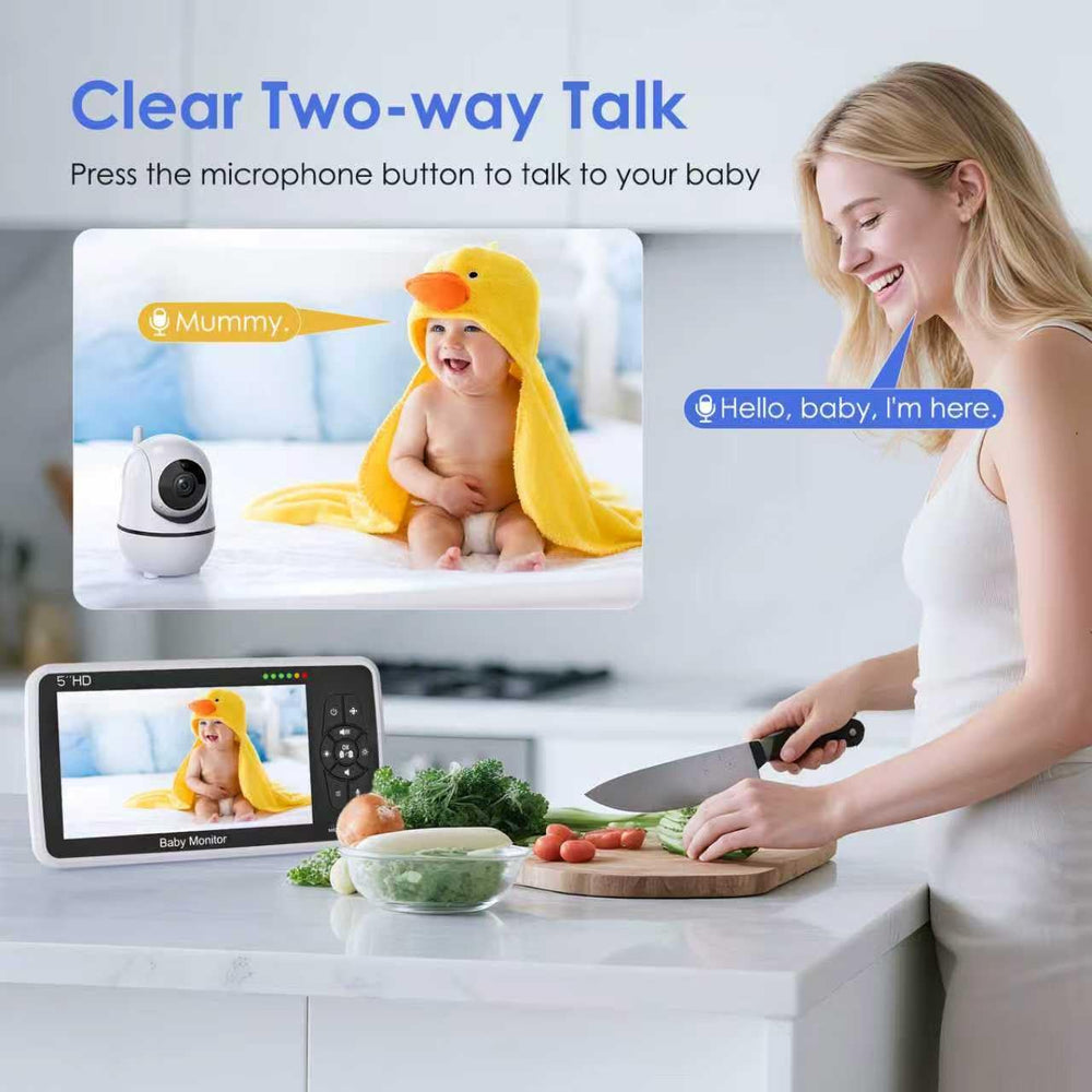 Babystar two way audio lets you talk to baby from another room
