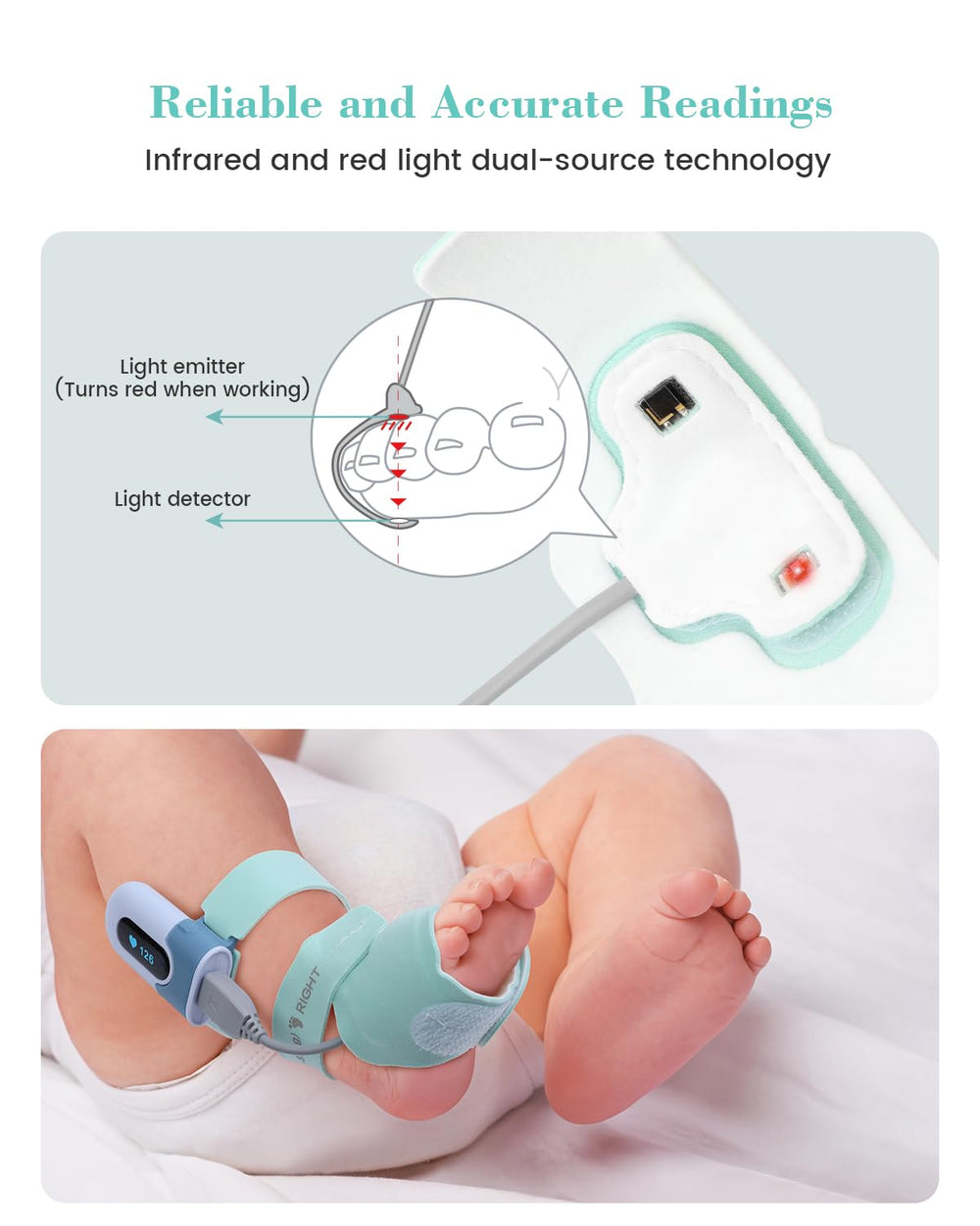 Babytone low-emission bluetooth connection keeps data stable with minimal setup.