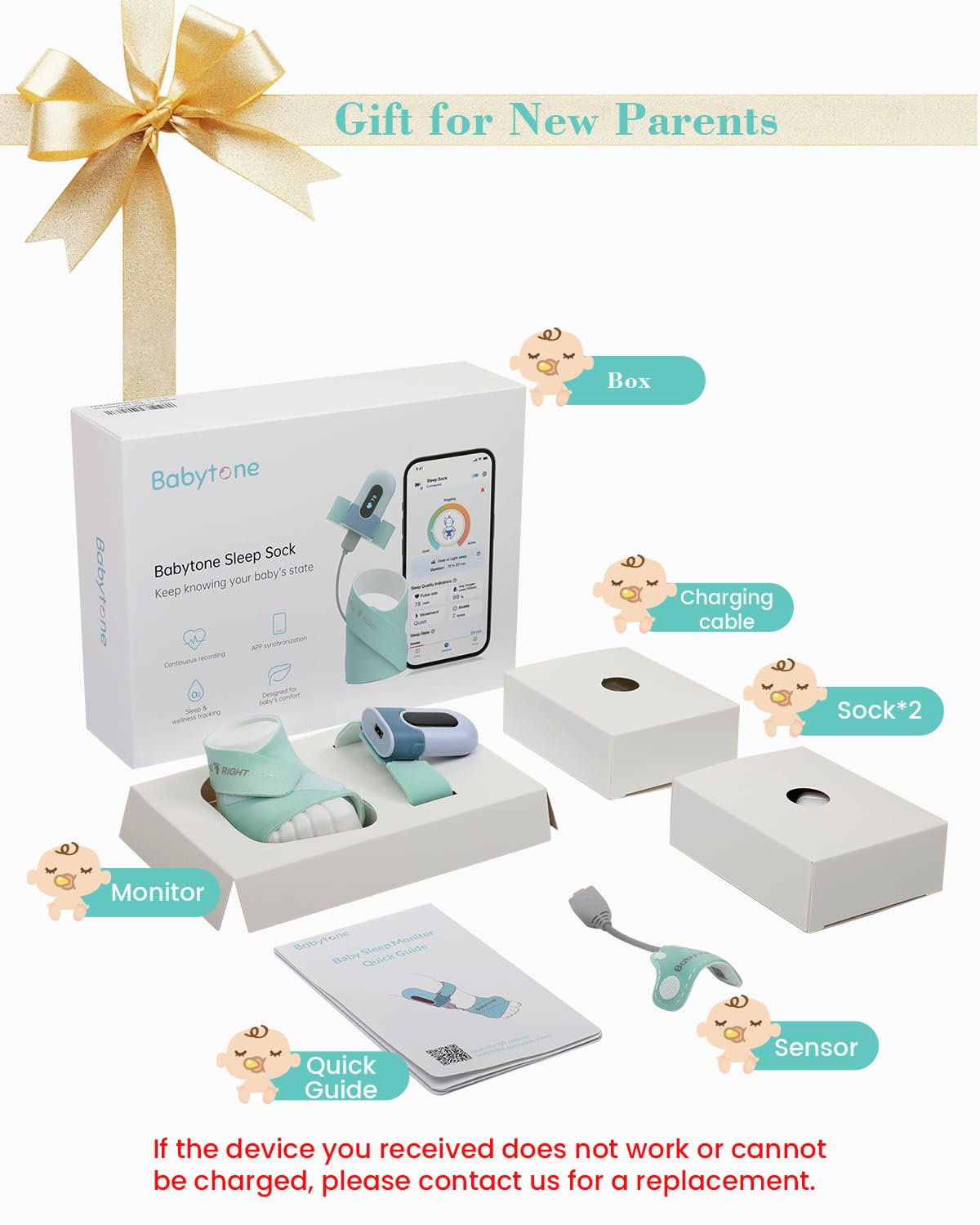 Babytone exportable reports in PDF or CSV support day-to-day pattern analysis.