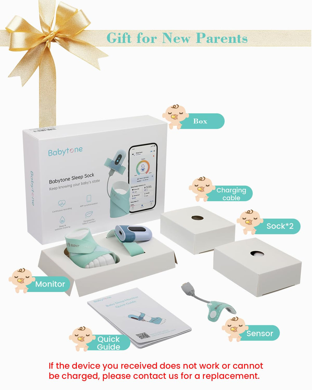 Babytone exportable reports in PDF or CSV support day-to-day pattern analysis.