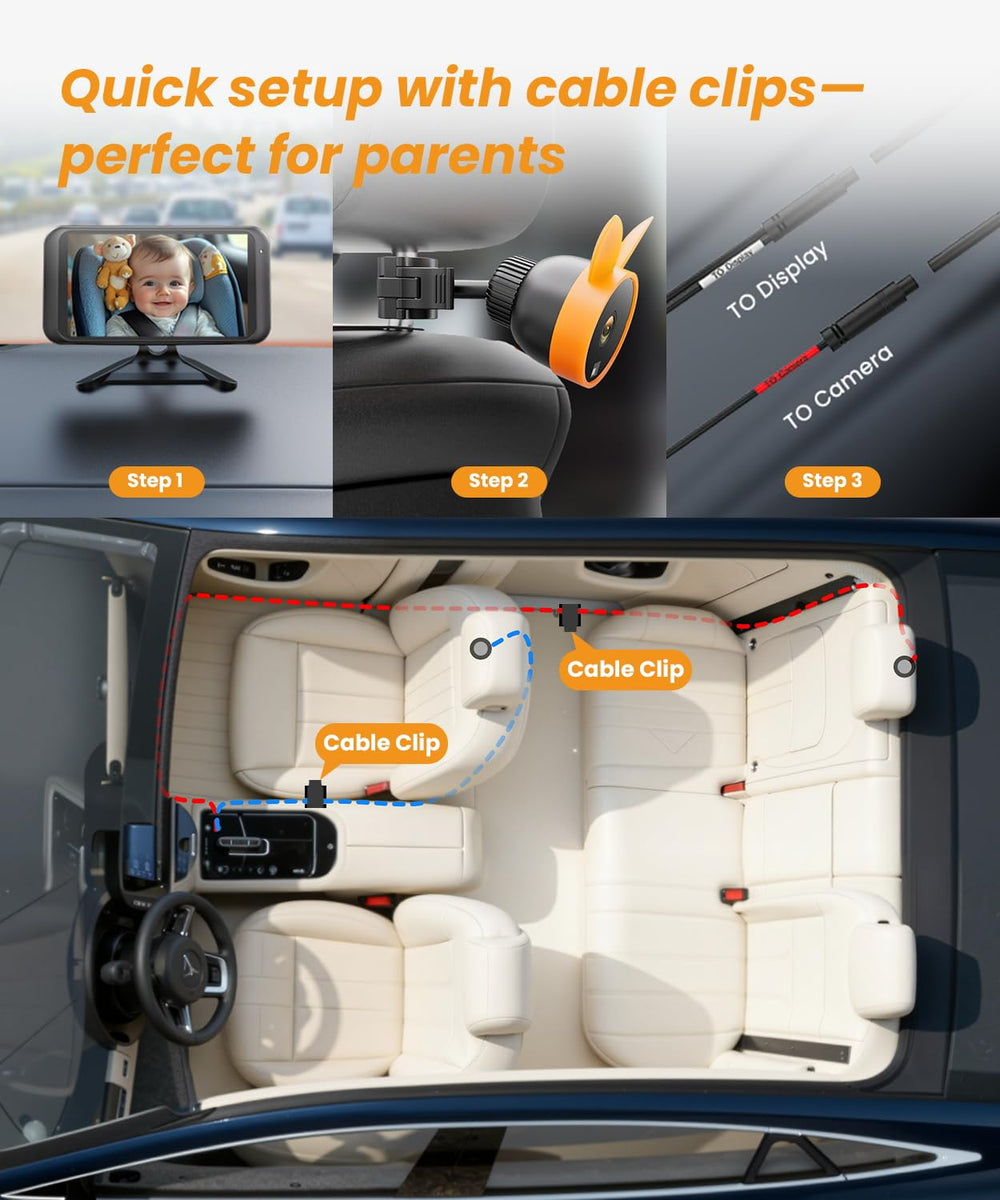 Babyvue BV2 USB plug-and-play setup makes installation quick and tidy