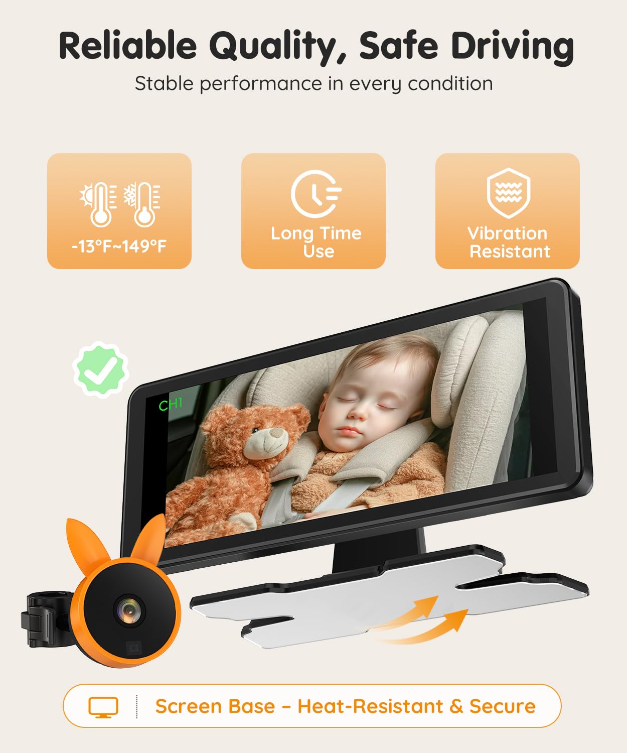 Babyvue BV3 Pro 18-month warranty with responsive support.
